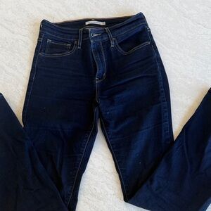 Levi's Dark Blue High Rise Women's Jeans